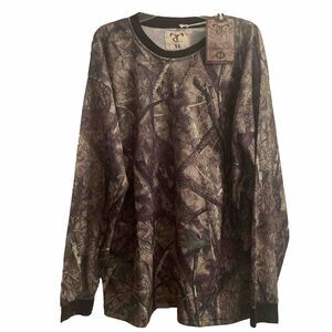 **RealTree Men's True Timber Base Layer Thermal Shirt Green Size XL NWT
